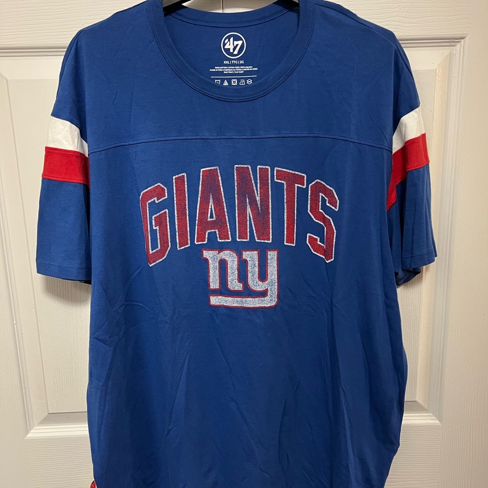 ‘47 Men’s Official New York Giants NFL Bold Blue Vintage Tee | Size XXL